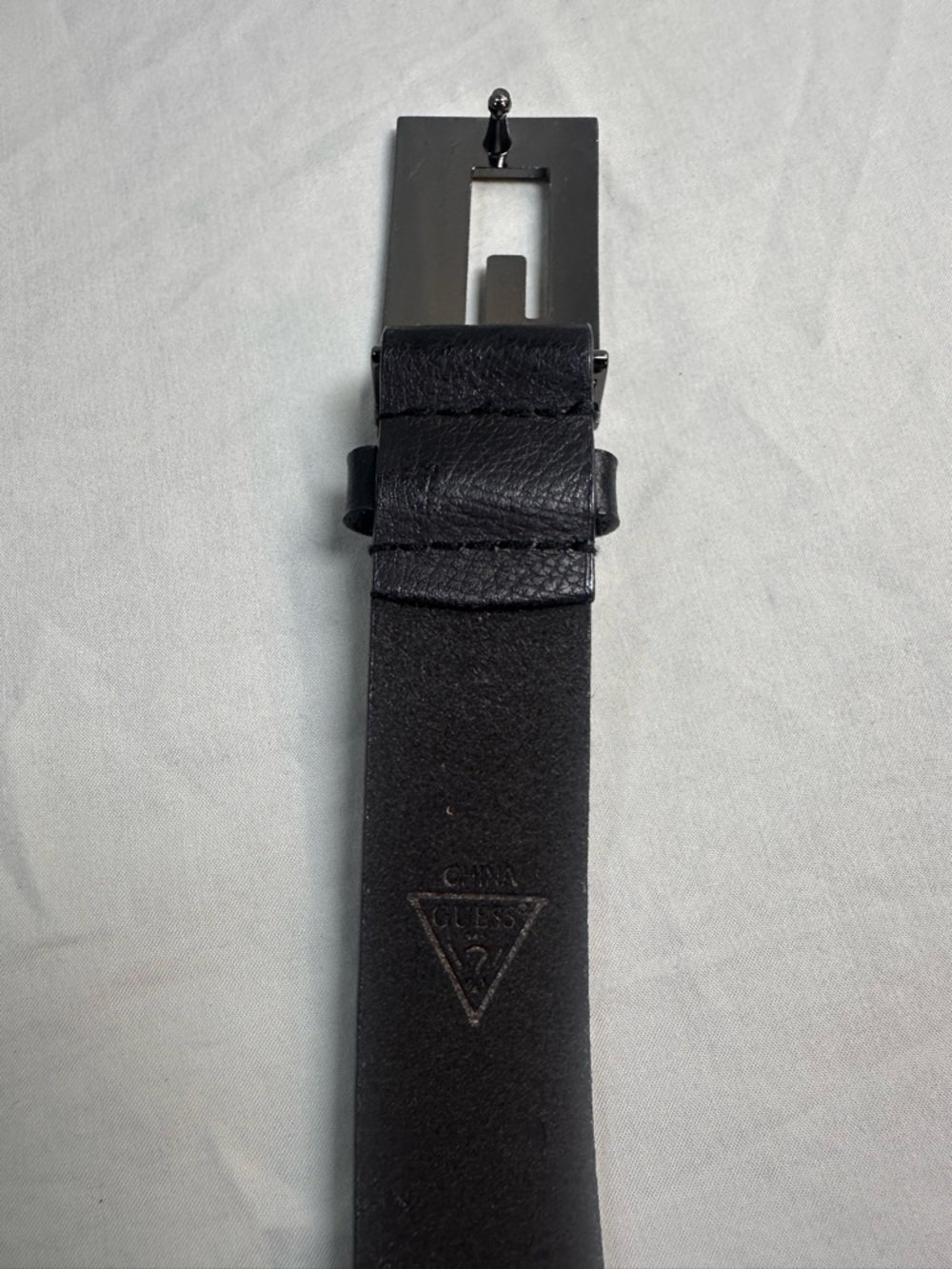 Vintage 2000’s Guess Leather Belt Black Size Medium - Picture 6 of 6